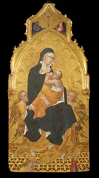 Madonna con niño y ángeles; Anunciación